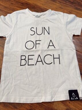 Trilogy Kids "Sun of a Beach" Graphic Tee - White